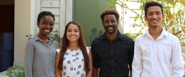 2017 participants, from left to right: Amoge Ezike, Arianna Avellan, Temesgan Fiseha, and Sakar Paudael 2017 participants